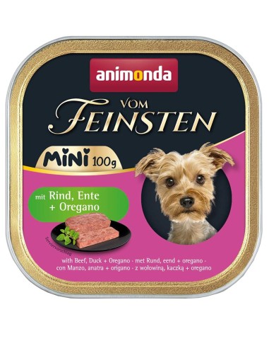 ANIMONDA Vom Feinsten Adult Mini konservai šunims (Jautienos, antiena ir raudonėlis, 100g)