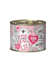 LOVE IS WHERE A CAT IS®  Beef - šlapias kačių maistas - 200g