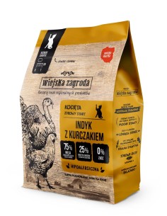 Wiejska Zagroda sausas maistas katėms (kalakutiena su...