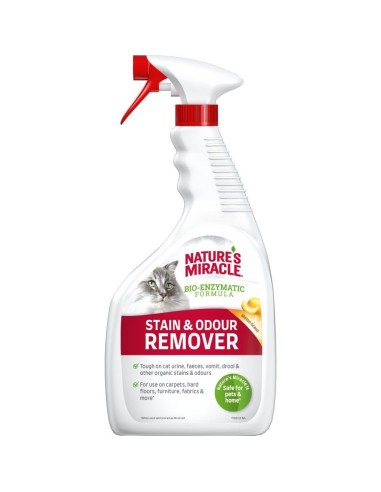 NATURE'S MIRACLE Stain&Odour Remover Melon Cat - Kačių dėmių ir kvapų valiklis - 946 ml