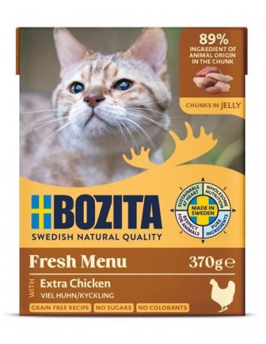 BOZITA Fresh Menu Chicken in jelly - šlapias kačių maistas - 370g