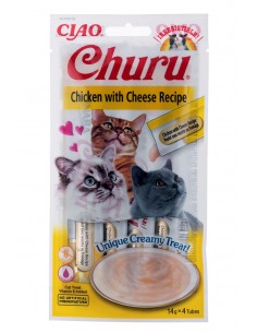 INABA Churu vištiena su sūriu - skanėstas katėms - 4x14 g