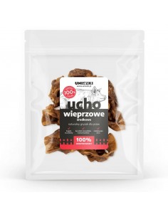 UNISZKI Vidurinė kiaulės ausis - skanėstas šunims - 200 g