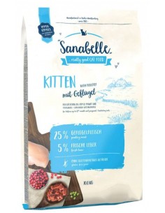 BOSCH Sanabelle Kačiukams su paukštiena - sausas kačių...