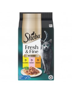 Sheba Fresh & Fine Mini Meat Dishes in Sauce 6 x 50g