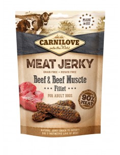 CARNILOVE MEAT JERKY Beef with Beef Muscle Fillet -...