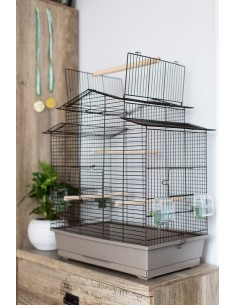 INTER-ZOO Iza 3 Japandi - paukščių narvas - 58,5 x 38 x...