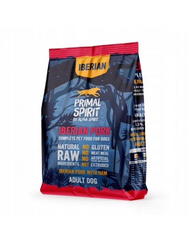 PRIMAL SPIRIT Iberian 70% Kiaulienos Kumpis – pusiau drėgnas šunų maistas – 1 kg