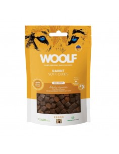 WOOLF Soft Cubes Rabbit - skanėstas šuniui - 100g