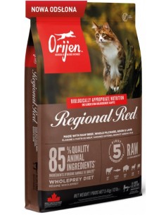 ORIJEN Regional Red Cat - sausas kačių maistas - 5,4kg
