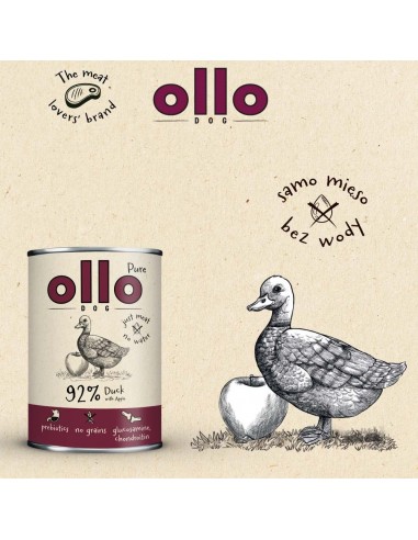 OLLO Pure Duck with apple - drėgnas ėdalas...