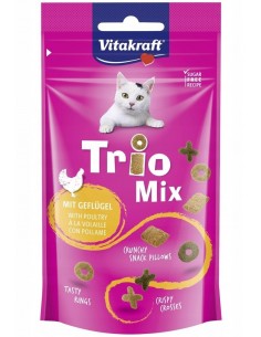 VITAKRAFT Trio Mix Poultry kačių skanėstas, 60 g