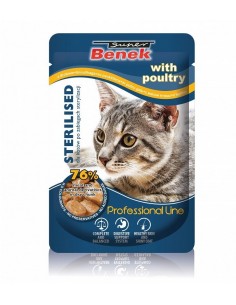 SUPER BENEK Sterilised with poultry - drėgno kačių ėdalo...