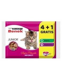 SUPER BENEK Junior - drėgno kačių ėdalo - 5 x 100g