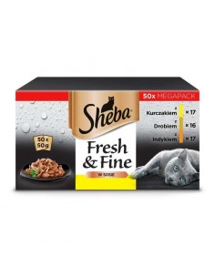 SHEBA paketėliai su paukštienos skonio padažu - drėgnas...