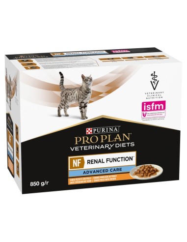 PURINA Pro Plan Veterinary Diets NF Advanced Care Renal Function - šlapias kačių maistas - 10 x 85g