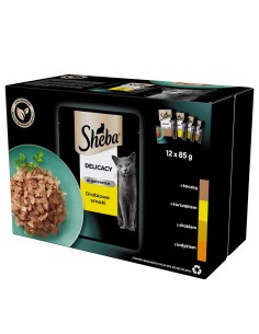 Sheba Delicacy in Jelly Paukštienos skoniai 12 x 85 g