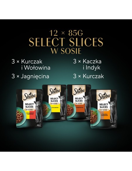 Sheba Selection in Sauce Sultingų skonių 12 x 85 g