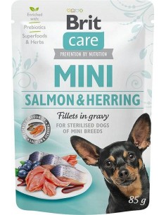 BRIT Care Mini Salmon&Herring Sterilised - Šlapias...