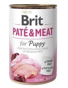BRIT Paté & Meat Puppy Chicken - drėgnas ėdalas šunims -...