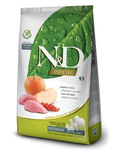 FARMINA N&D PRIME DOG WILD BOAR AND APPLE ADULT MEDIUM &...