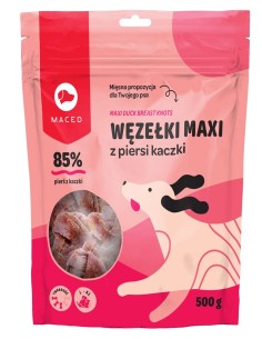 MACED Maxi duck breast knots - skanėstas šunims - 500g