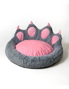 GO GIFT Šuns ir katės lova - pilka - 75x75 cm