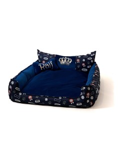 GO GIFT Šuns ir katės lova XXL - tamsiai mėlyna -...