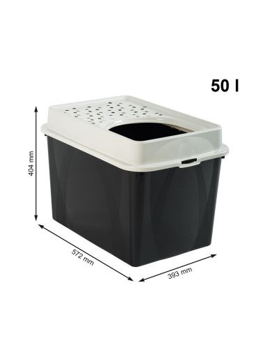 ROTHO Berty Eco Black  - kačių kraiko dėžė