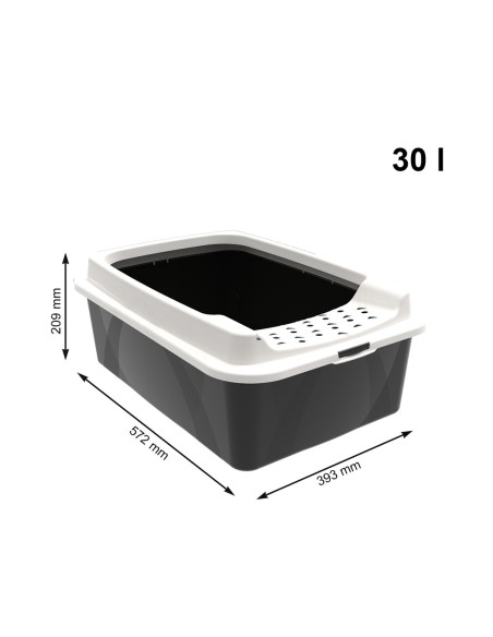 ROTHO Bonnie Eco Black - kačių kraiko dėžė