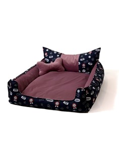 GO GIFT Honden- en kattenmand XXL - rožinė - 110x90x18 cm