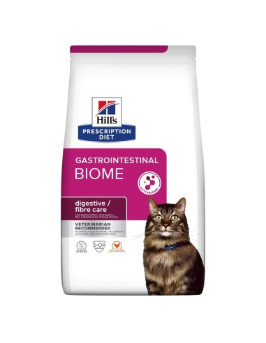 HILL'S Feline Digestive fibre care Gastrointestinal Biome sausas kačių maistas (Vištiena 3 kg)