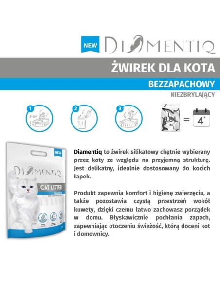 DIAMENTIQ Neutral - Kačių kraikas - 30 l