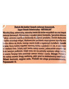 SUPER BENEK UNIVERSAL Kačių kraikas Bentonito smėlis... 2