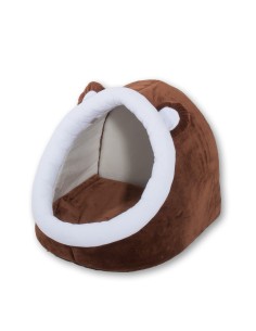 GO GIFT veislinis gultas katėms - ruda-balta - 40x45x34 cm