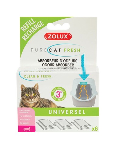 ZOLUX Purecat Fresh kvapus sugeriančios kasetės