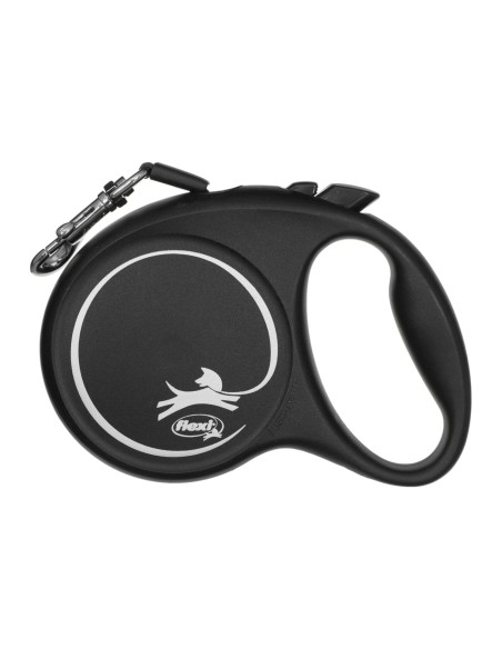 Flexi Black Design M 5 m Geltona Šuo Susitraukiantis pavadėlis