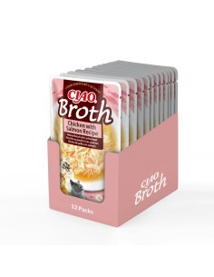 INABA Ciao Broth skanėstas katėms (Vištiena, Lašiša 40g)