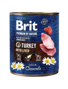 BRIT PREMIUM BY NATURE TURKEY&LIVER - mokra karma dla psa...