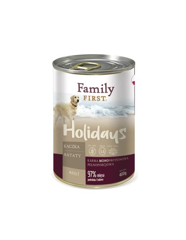 FAMILY FIRST Holidays Adult Duck with sweet potatoes - Šlapias maistas šunims - 400 g